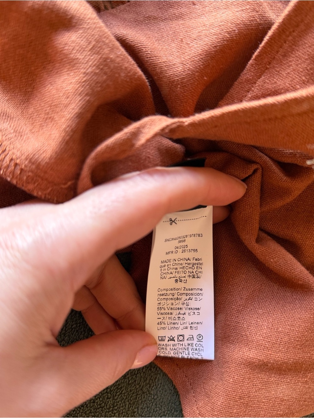 Rust-Brown Wrap Halter Top - Picture 11 of 11